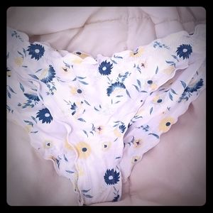 NWT Anthropologie Eberjey Ruffled Bikini Bottoms